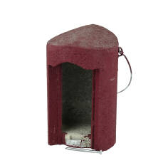 Nisthöhle 1B Ø oval, 29x55 mm rot