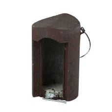 Nisthöhle 1B Ø oval, 29x55 mm braun