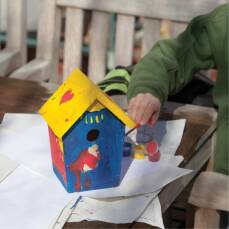 Bastler Nistkasten mit Farbe DIY-Nistkasten für Kinder