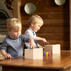 Bastler Nistkasten mit Farbe DIY-Nistkasten für Kinder