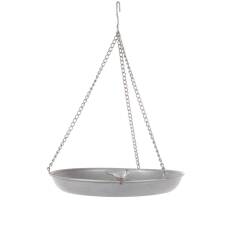 Grey Metal Vogeltränke hängend