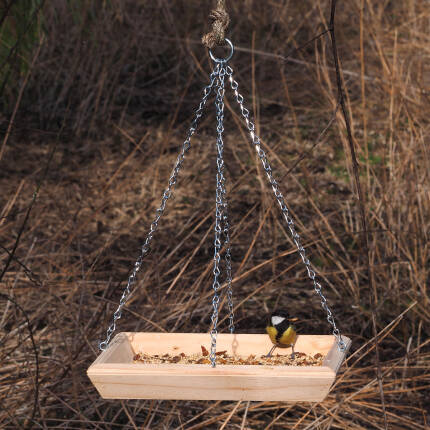 Hängender Futtertisch -  für Balkon und Garten