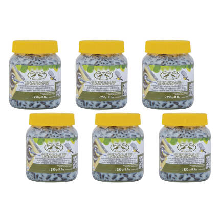 8 Gläser Erdnussbutter mit Sonnenblumensamen