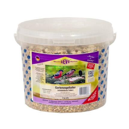 Gartenvogelfutter Balkon- und Terassenfutter schalenlos 5 kg Eimer