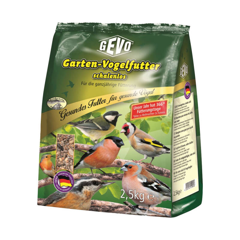 Gartenvogelfutter Balkon- und Terrassenfutter schalenlos 2,5 kg