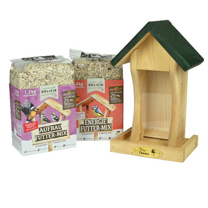 Futterhaus Tennesse mit 2x1,5 kg FutterMix von Delicia