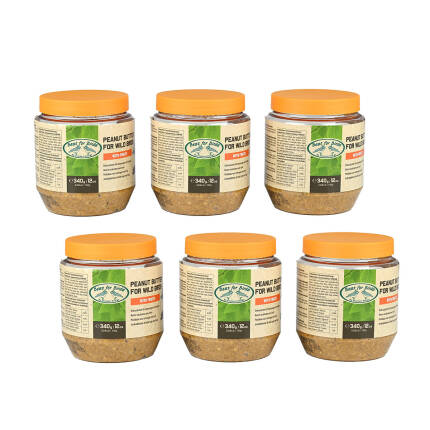 6 Gläser Erdnussbutter mit Frucht PET