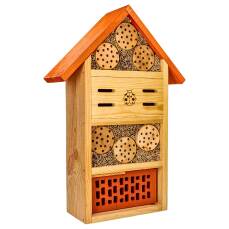 Gemischtes Insektenhotel mit Ton, Schilf und...