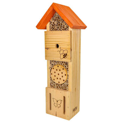 Insektenhotel groß für Schmetterlinge, Wildbienen und Hummeln