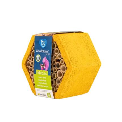 Insektenhotel Mathias - Brutplatz für Solitärbienen aus Holzbeton
